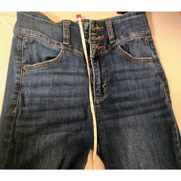 Alter'd State bell bottom y2k jeans with frayed bottom high rise size 26 - Picture 4 of 15